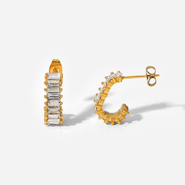The Kadpul CZ Hoop Earrings - Image 4