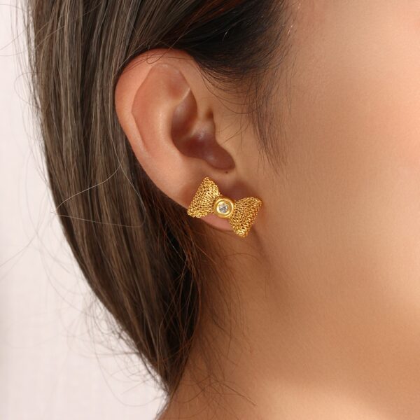 The Poppy Bow Earrings - Image 2